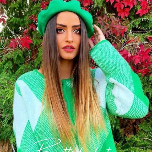 ZARA jacquard knit argyle geometric print cardigan blogger favorite - Picture 6 of 16